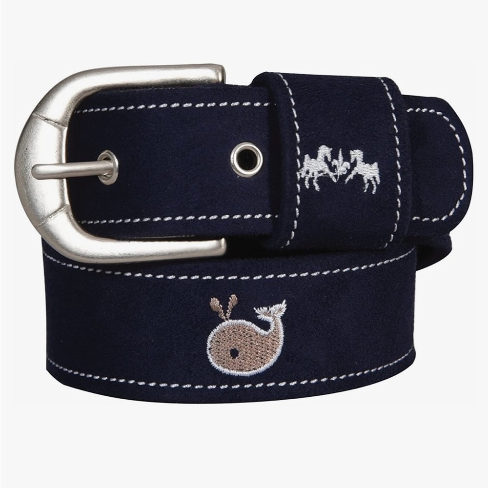 Equine Couture Whale belt size L Preppy